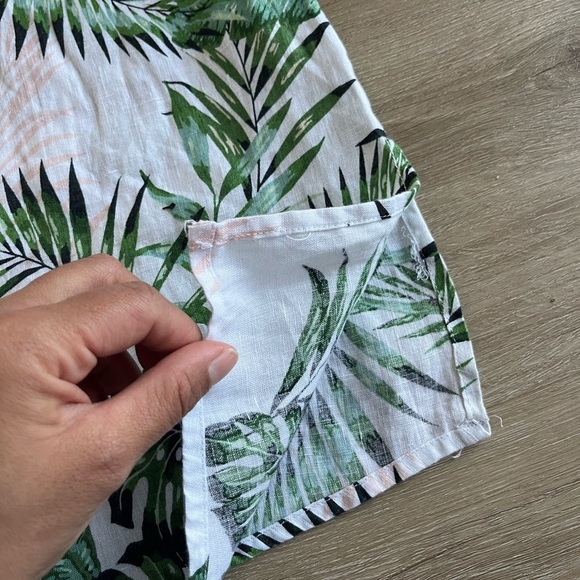 C&C California 100% Linen Tropical Print Tank SZ 1X - Picture 8 of 8